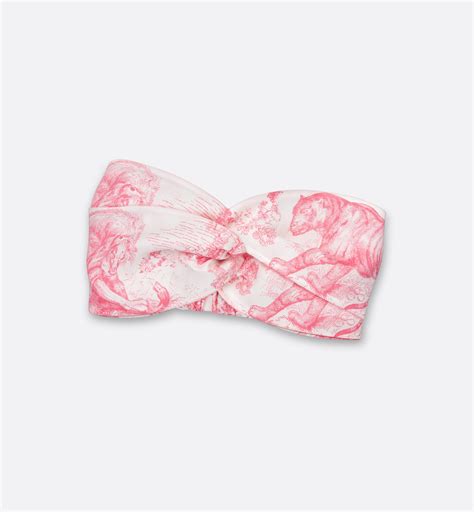 Bandeau Dior Silk Band Toile de Jouy Sauvage Dioriviera